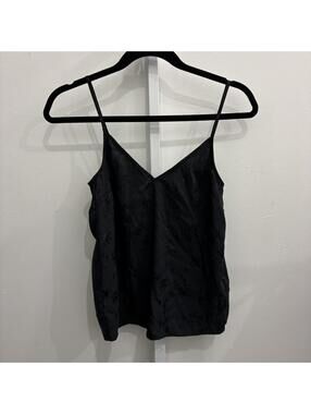 H&M Black Satin Slip Tank Top
